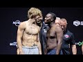 DEJI SPORTS DAD BOD IN FACE OFF WITH VINNIE HACKER AT WEIGH IN AHEAD OF FIGHT - FULL VIDEO
