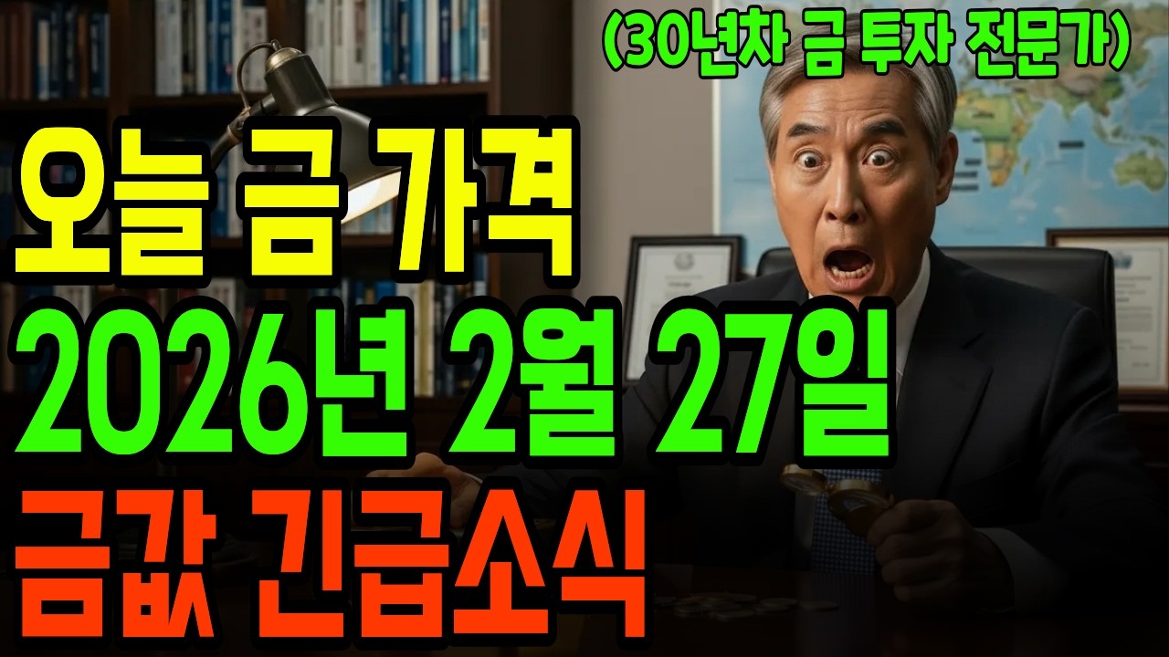 금값 6300달러?! 어떻게 대응해야 할까?[전금만 전문가] / 2026년 2월 27일, 한국 금 시세