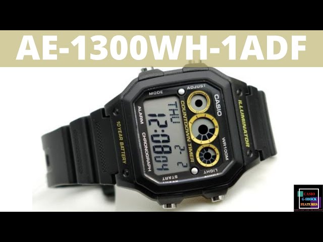 CASIO STANDARD AE-1300WH-1AV BEST | Review Manual / Function Guide! - YouTube
