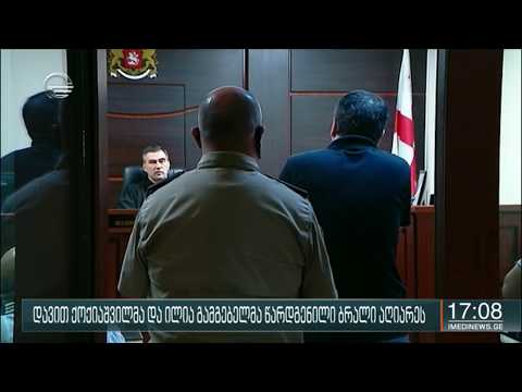 დავით ქოქიაშვილმა და ილია გამგებელმა წარდგენილი ბრალი აღიარეს