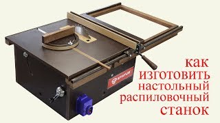 Как изготовить настольный распиловочный станок. How to make circular sawing machine.