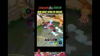 NEW HERO SORA VS ARGUS 🥶🥵#mobalegends5v5 #moba5v5pippin #moba5v5english #sora #argus #shorts