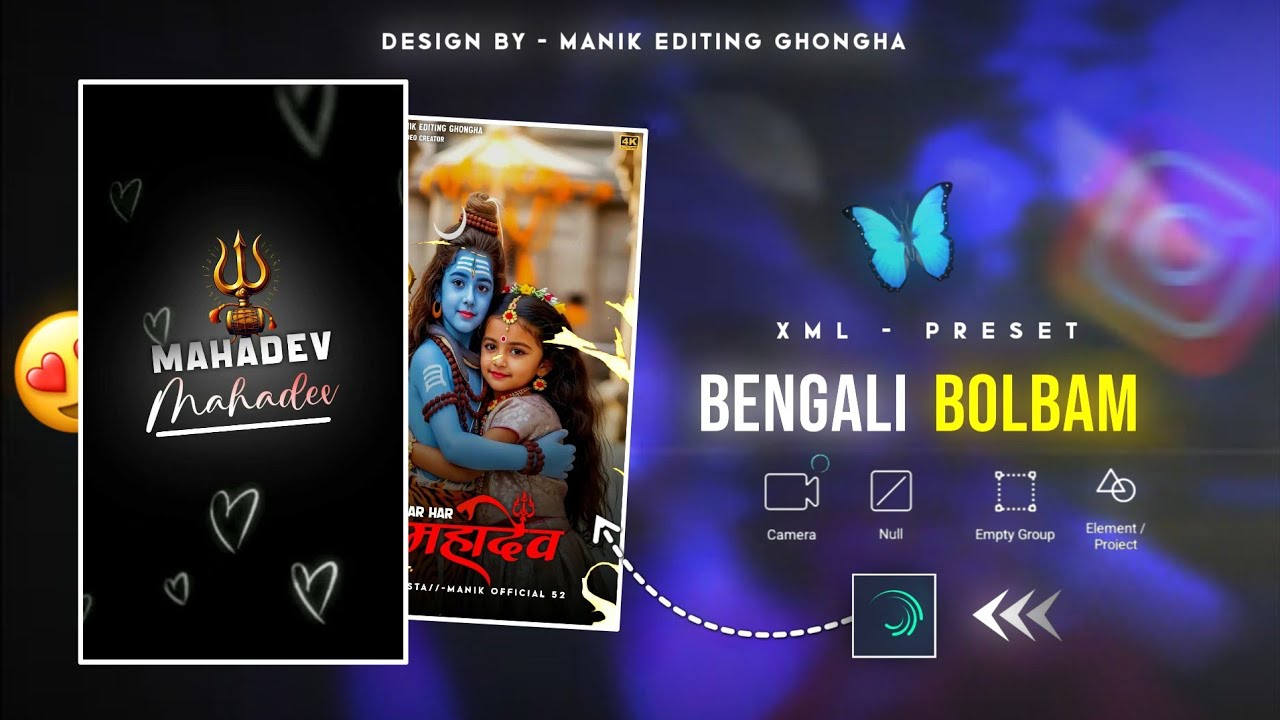 🙏🥰Bengali Song Bolbam Video Editing Alight Motion | Instagram Trending Bolbam Video Editing