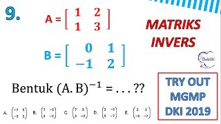 Contoh Soal Invers Matriks Ordo 2x2