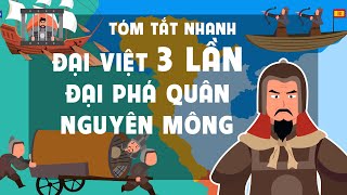 Tóm tắt nhanh Đại Việt 3 lần đại phá quân Nguyên Mông (1258  1288) | Kênh tóm tắt Lịch sử  EZ Sử