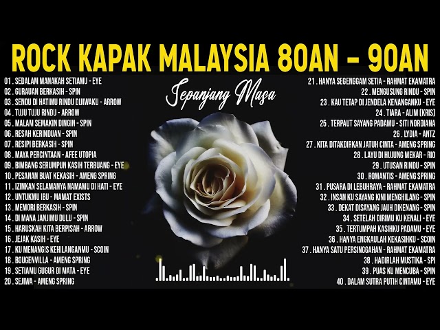 40 Lagu Rock Kapak Terbaik - Lagu Jiwang Melayu 80 90an - Lagu Slow Rock Malaysia 90an Terbaik class=