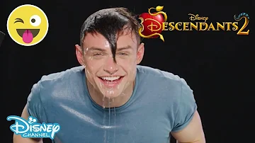 Descendants 2 | Halloween Apple Bobbing Challenge ft. Thomas Doherty 🍎 | Disney Channel UK
