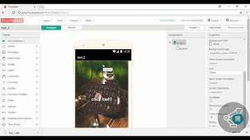Thunkable Tutorial #2-Set Background Images and text change on button click | In Hindi