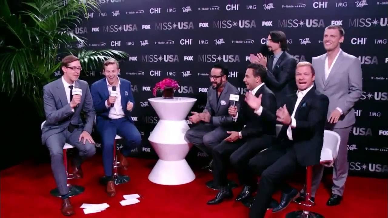 Miss USA Live Stream Red Carpet Interview Backstreet Boys YouTube