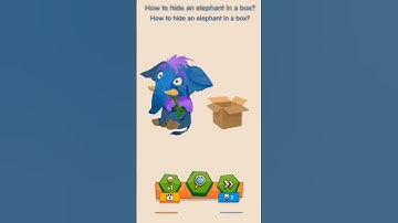 how to hide an elephant🐘in a  box ❔                                  IQ boost 😎 game 🎮