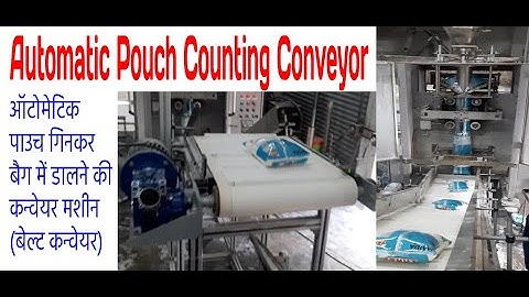 Pouch Counting Conveyor, Packing Conveyor, Belt Conveyor, pouch conveyor (Mob. No. +91-9310051026)