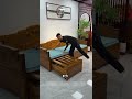 أول ما شافوا السرير… قرروا يسيبوا بابا! 😭🛏️