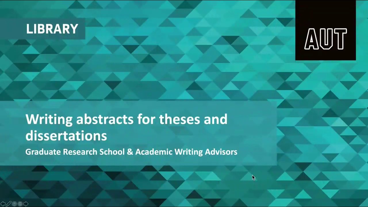 abstracts for dissertations