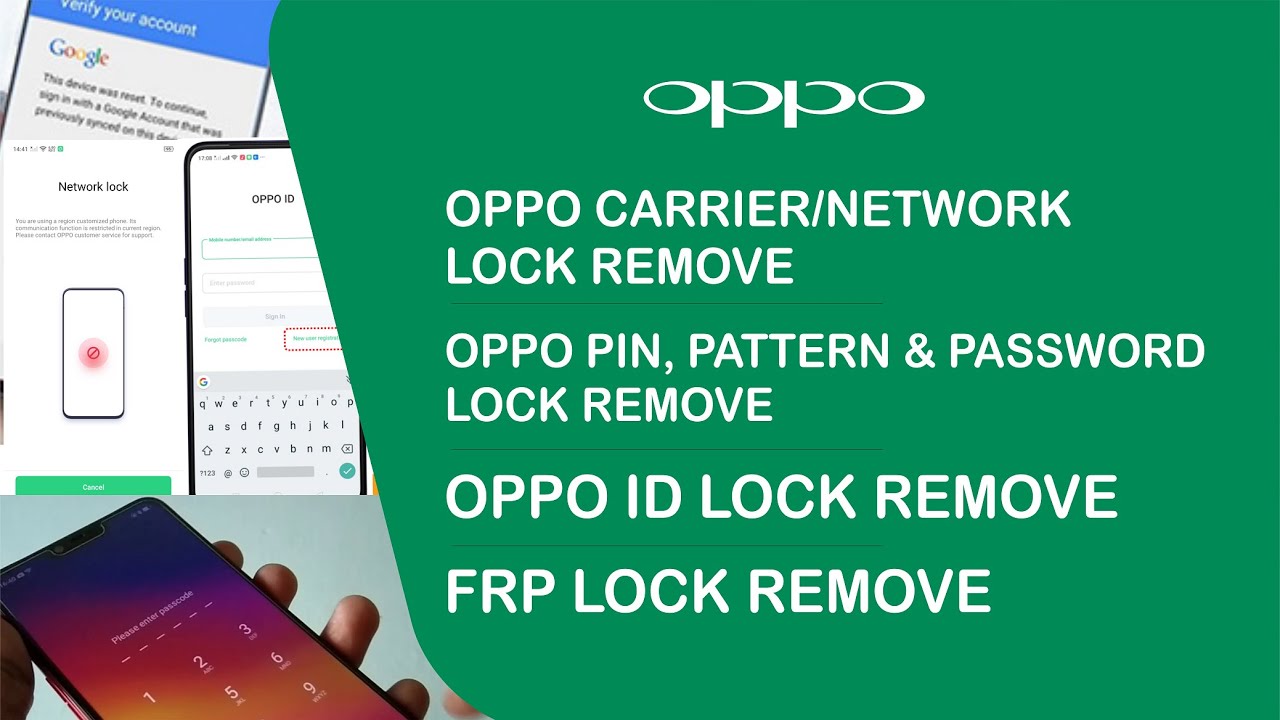 How to Unlock Oppo A1k - CPH1923 Carrier/Network Lock, FRP and Oppo ID/Account Lock