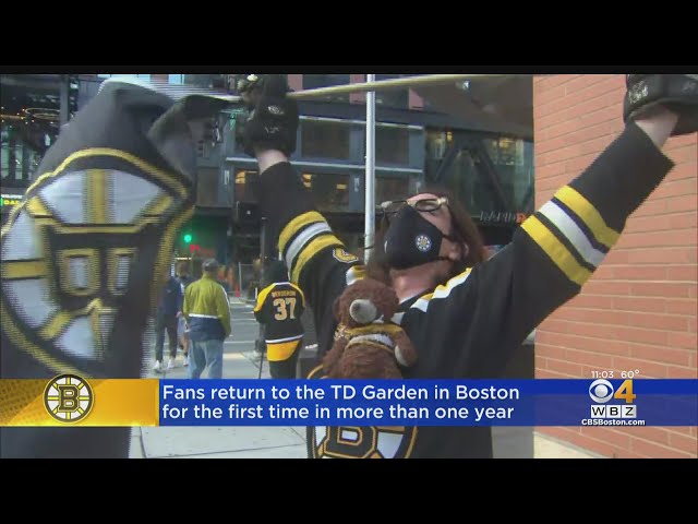 Bruins Fans Return To A Mostly Empty TD Garden For First Time In