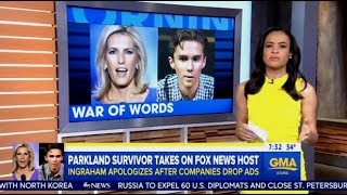 David Hogg Doesn't Except Fox Host Apology As Advertisers Flee From Her Show!!