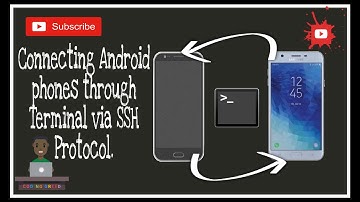 Connecting Android phones through Terminal via SSH Protocol.