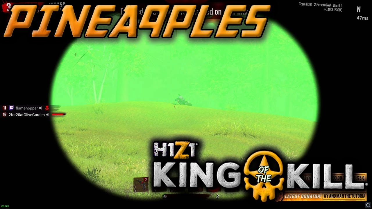 PINEAQPLES TOXIC SNAKE | STREAM HIGHLIGHTS | H1Z1 KOTK KING OF THE KILL