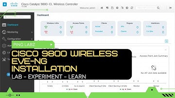 how to install Cisco Catalyst 9800 Wireless Lan Controller on EVE-NG