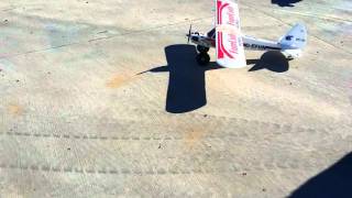 Fun cub  first fly and crash
