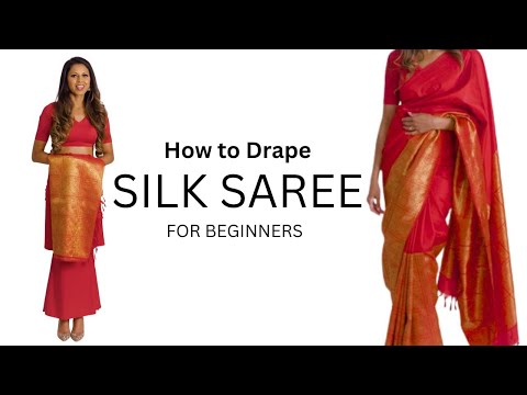 How to Drape Silk Saree for Beginners | How to Wear Saree for Beginners | Tia Bhuva