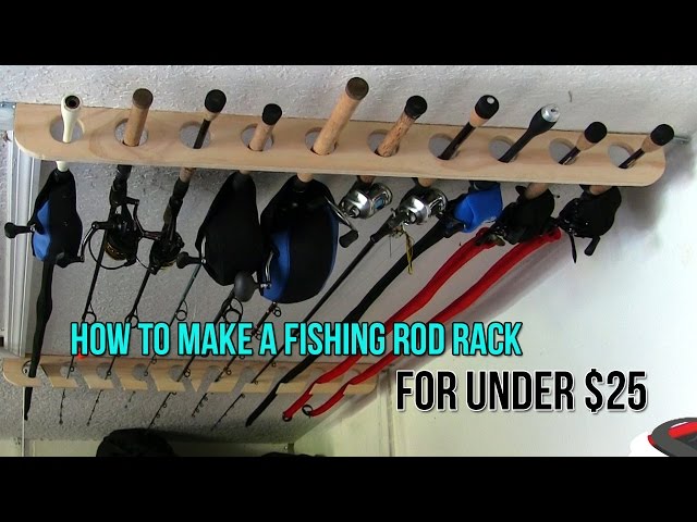 How to Make a Fishing Rod Rack for Only $25 