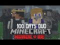 We Spent 100 Days in a Zombie Apocalypse in Minecraft | Duo Edition