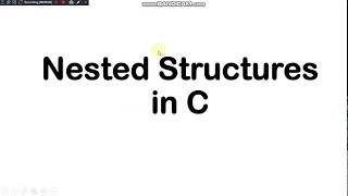 Nested structures Part1