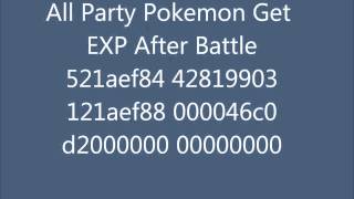 Pokemon Black 2 Action Replay Codes for DS
