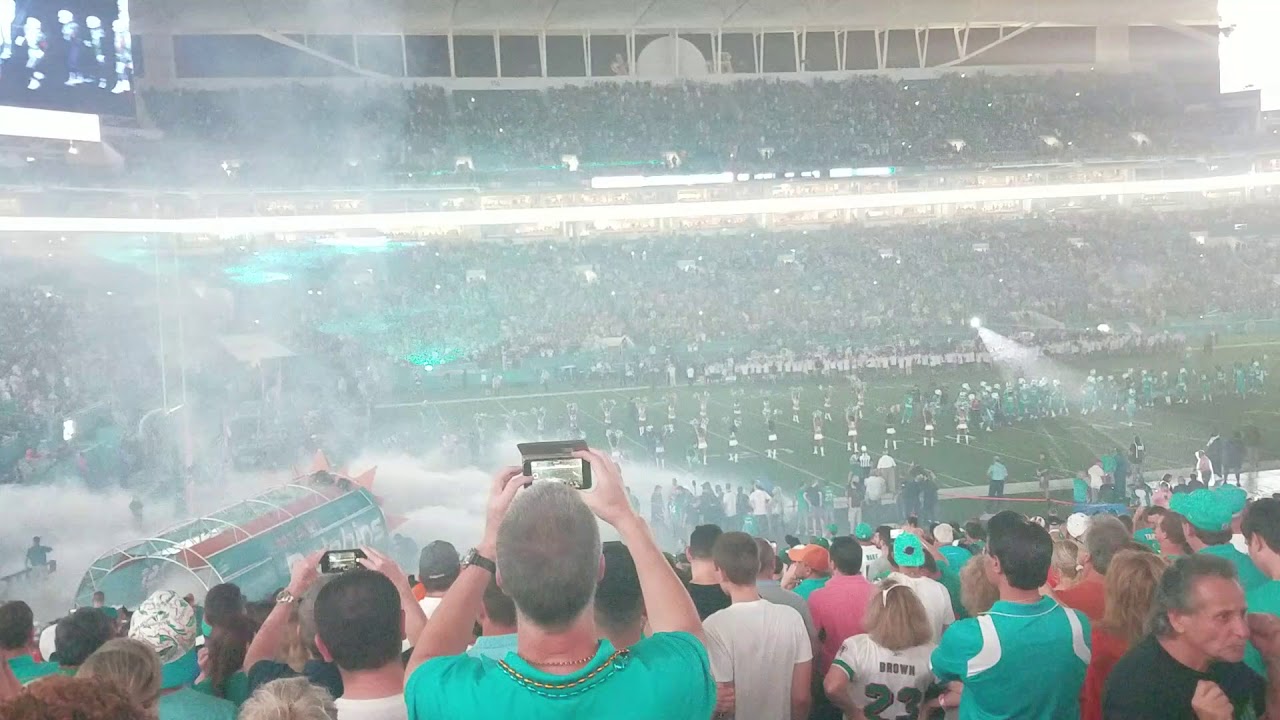 Sunday Night Football Oakland Raiders vs. Miami Dolphins Pregame Introductions n National Anthem