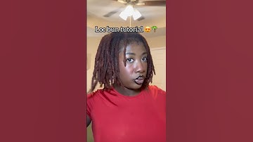 Easy Loc bun tutorial 😍🌴 #locs #locjourney #naturalhair #shorts
