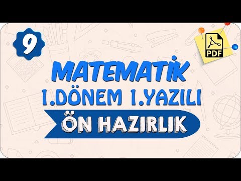 9.Sınıf Matematik 1.Dönem 1.Yazılı | Ön Hazırlık