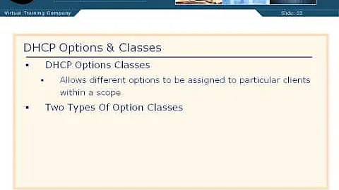 04. DHCP Options and Classes