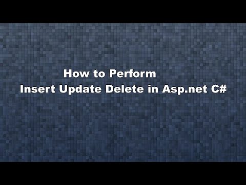 How to Perform "Insert Update Delete" in Asp.net C# With Grid View Control