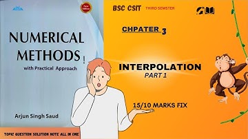 Interpolation - Part 1| Numerical Method| Chapter - 3: #csit #gyanwala