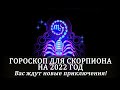 Гороскоп для Скорпиона на 2022 год. Вас ждут новые знания и приключения!