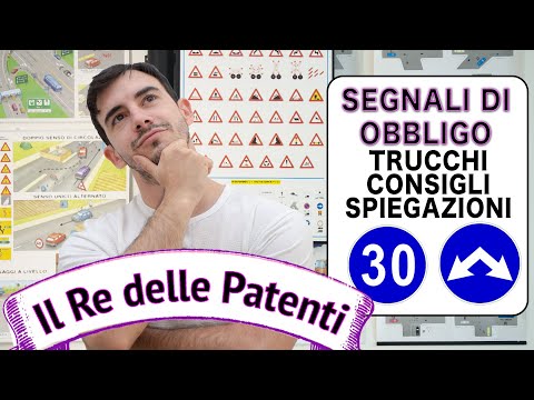 SEGNALI DI OBBLIGO - IL RE DELLE PATENTI - PATENTE B - ESAME DI TEORIA