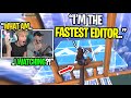 Reacting to the FASTEST EDITOR in Chapter 3 Fortnite...