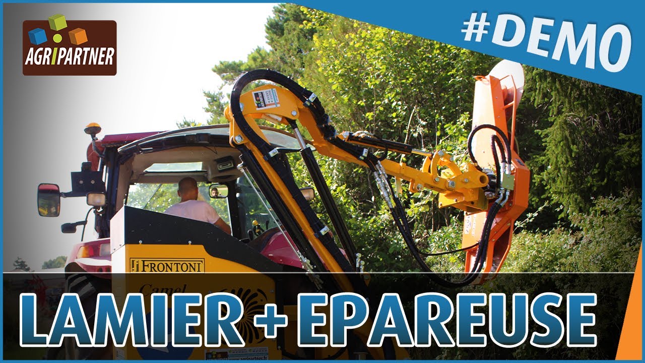 [DÉMO] Lamier 3 lames Fisher SAMASZ + Epareuse Camel FRONTONI by Agripartner
