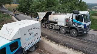 Sathi Kaplama Yol Yapımı Drone Çekimi