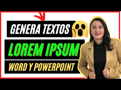 Video: ¿Cómo inserto Lorem Ipsum en PowerPoint?
