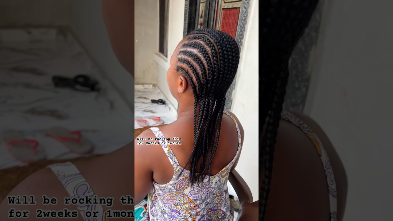 My go to protective hairstyle for relaxed hair | easy & simple hairstyles| My first cornrows in 2024