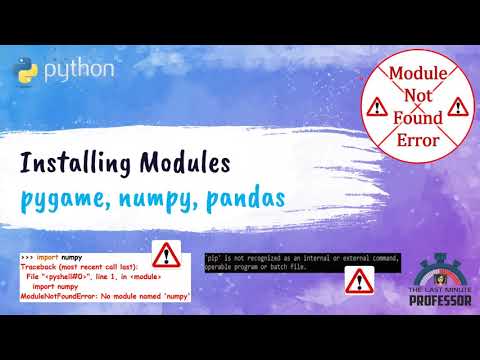 Installing Python Modules