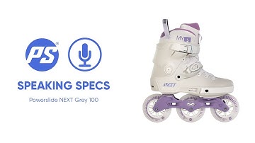 Powerslide Next Grey 100 skates - Speaking Specs