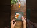 Creative acrylic painting technique  diy flower painting 
