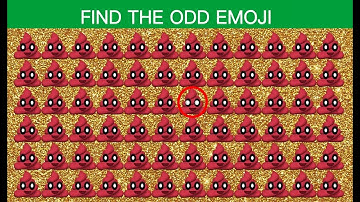 Find the Odd Emoji Out! 5 Seconds Per Round | The Best EYE TEST (2022)