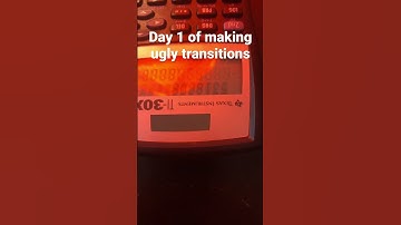 Day 1 of making ugly transitions #trending #transition