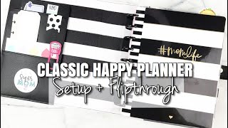 CLASSIC Happy Planner PEACE | My CURRENT SETUP + FLIPTHROUG | At Home With Quita