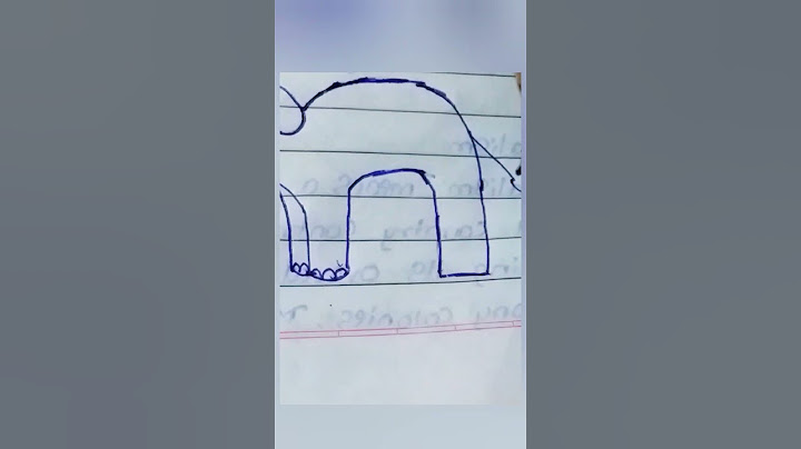 how to draw elephant 🐘 easy drawing with letter double n n #shorts #elephant #viral #trending