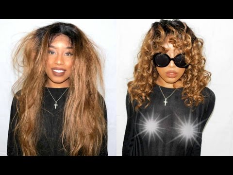 WIG TRANSFORMATION: BAD GYAL RIRI EDITION (RIHANNA) FT. CHINALACEWIG (Brazilian Hair T1b/30) 2017 - 동영상